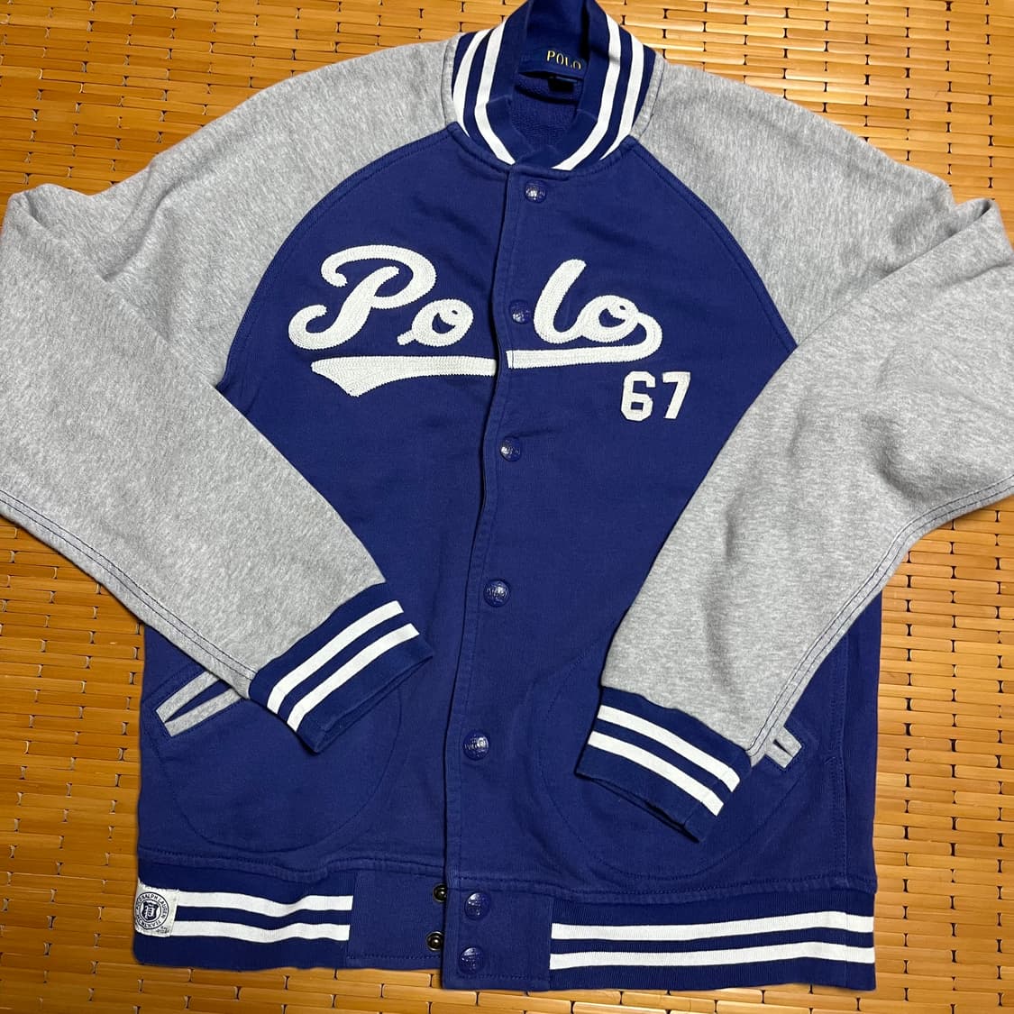 폴로 랄프로렌 코튼 바시티 자켓 주니어 L 상품이미지3