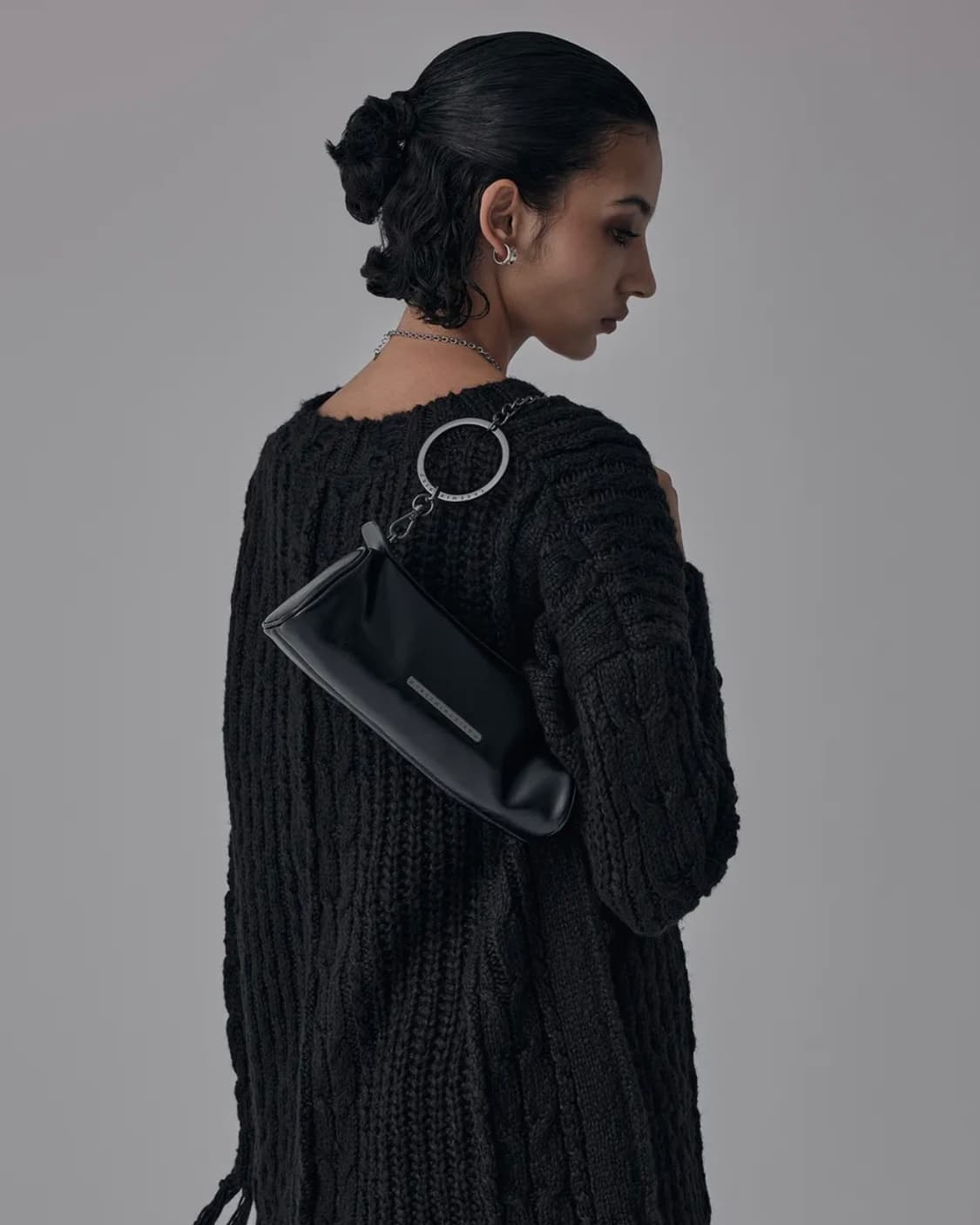 트리밍버드 O ring Chain Barrel Mini Bag [ Bla 상품이미지4