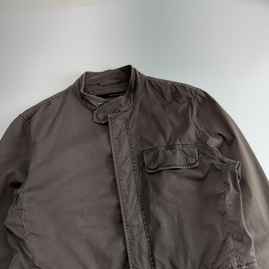 Calvin Klein 켈빈클라인 쓰리 포켓 그레이 코튼 자켓  상품이미지4