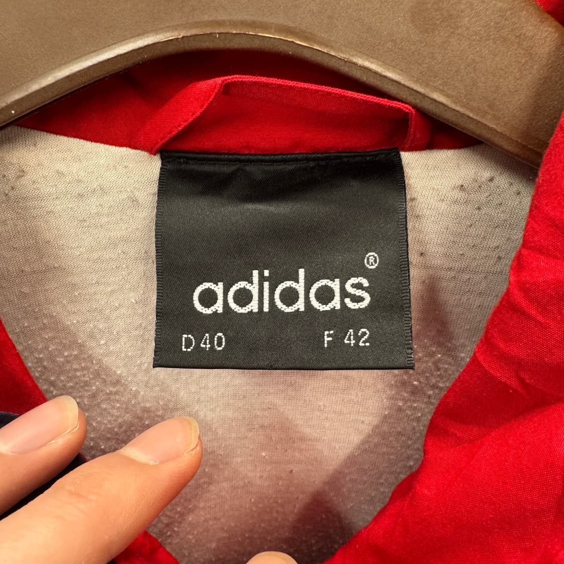 00s 아디다스 올드스쿨 바람막이 사이드 트랙 포인트 네이비 레드 상품이미지6