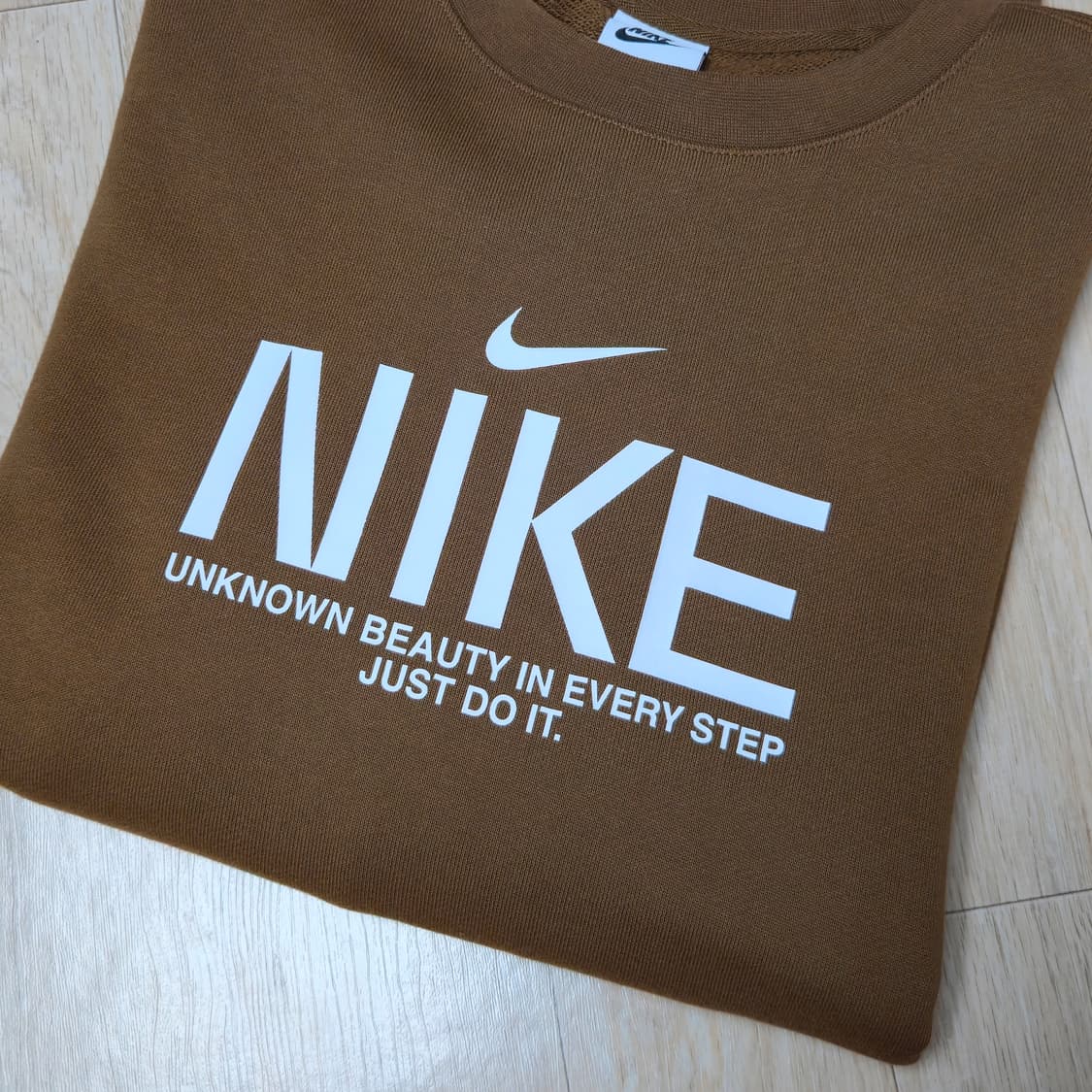 105)나이키 오버사이즈핏 브라운 맨투맨 상품이미지1