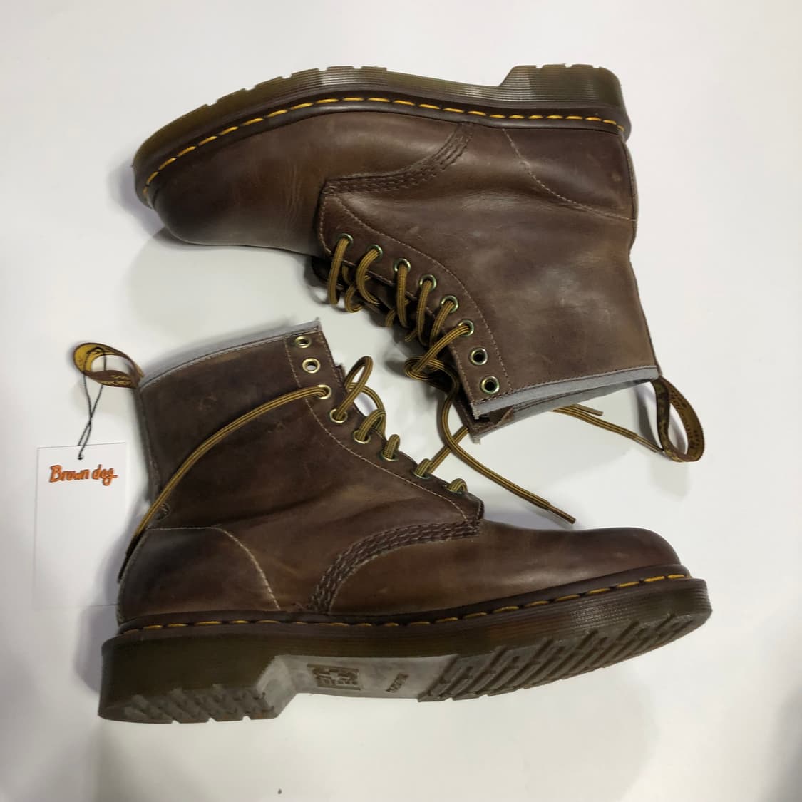닥터마틴 8홀 에이징 브라운 부츠  상품이미지5