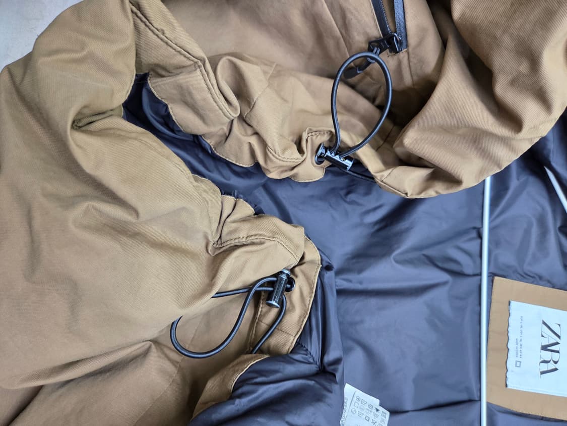 NWT 자라 포켓 패디드 자켓 XL 상품이미지3