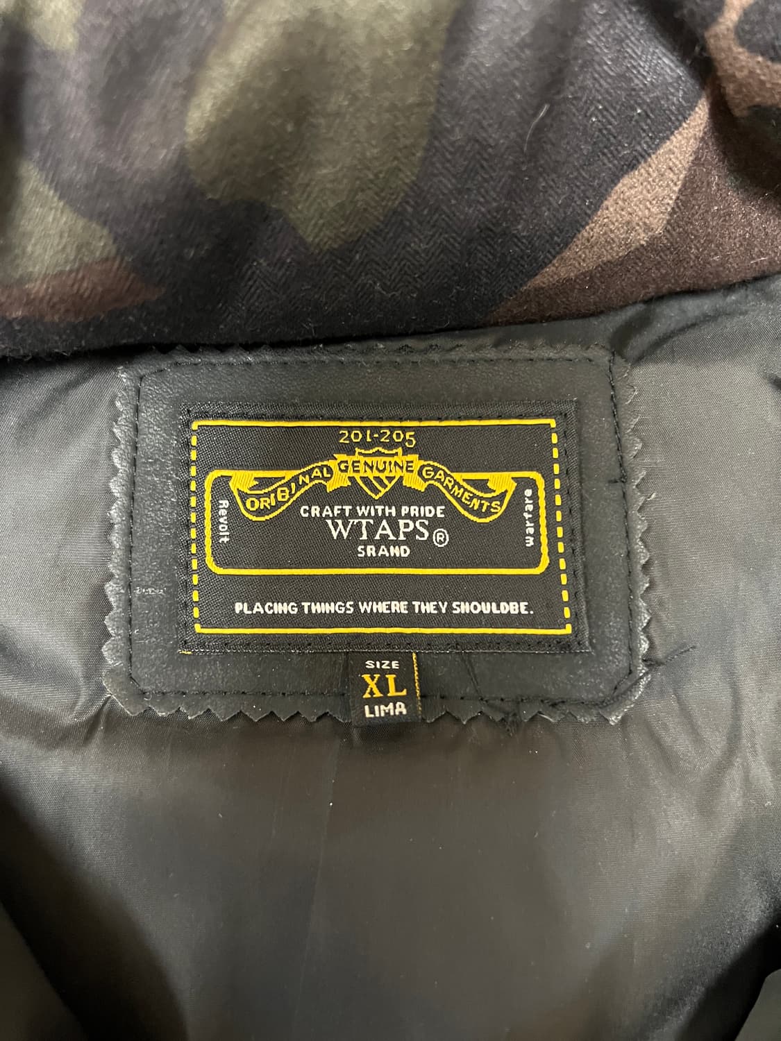 [XL] 더블탭스 카모플라쥬 패딩 파카 상품이미지4