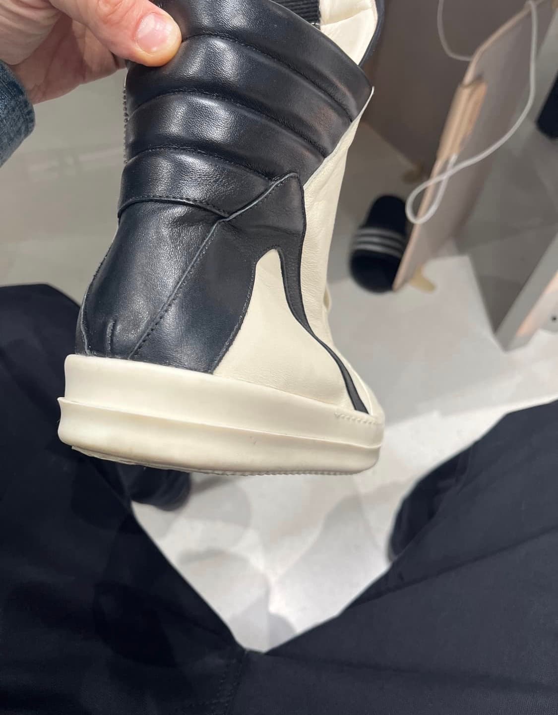 릭오웬스 지오바스켓 밀크 블랙 43 상품이미지2