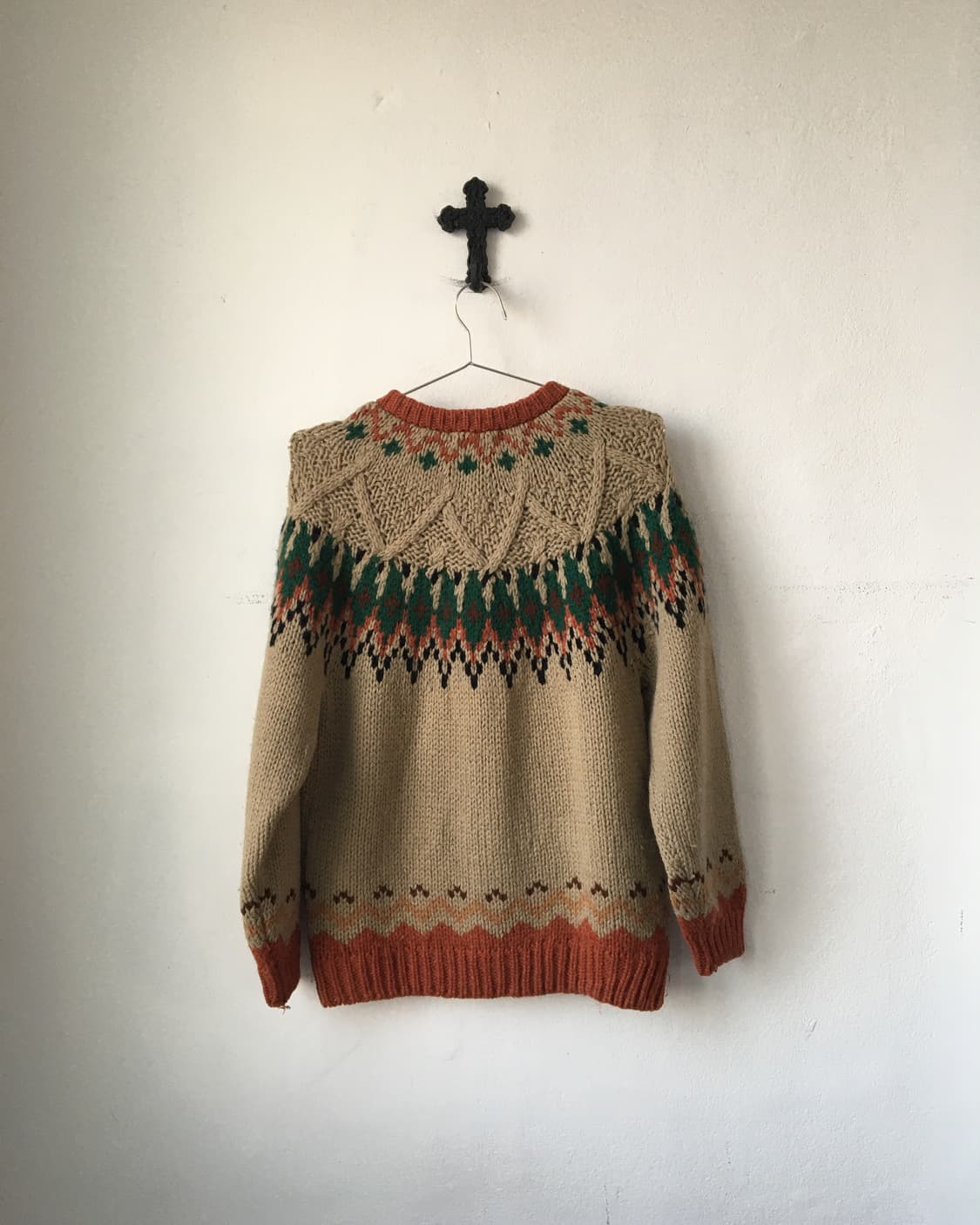 Nordic pattern knit cardigan 상품이미지3
