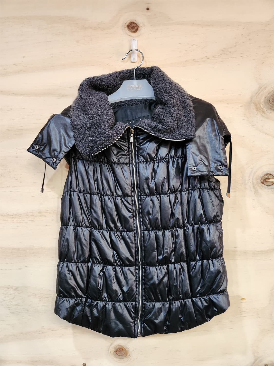 166) 시슬리 블랙 패딩 조끼 상품이미지1