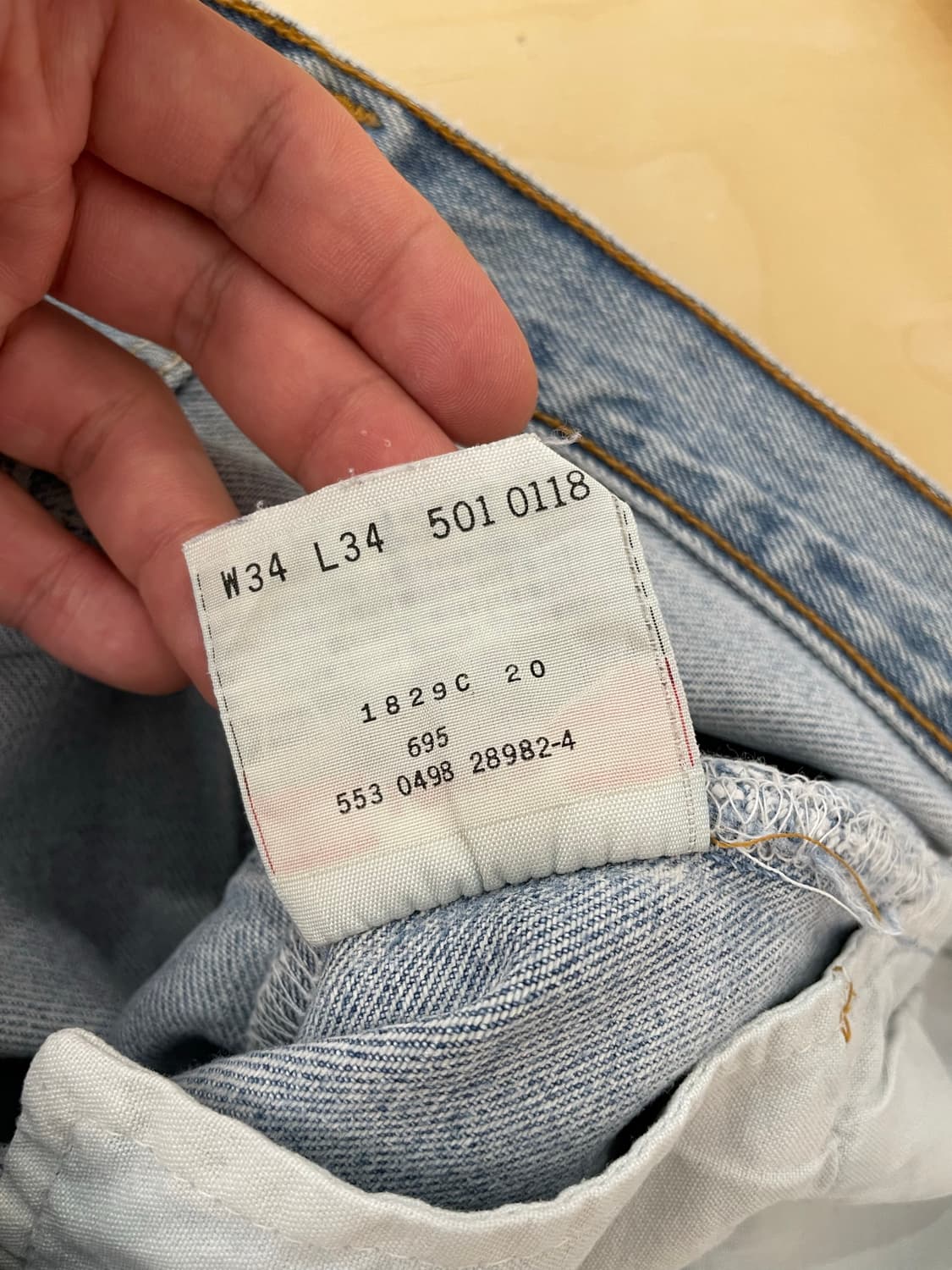 90‘s 리바이스 501 made in usa (34/34) 상품이미지7
