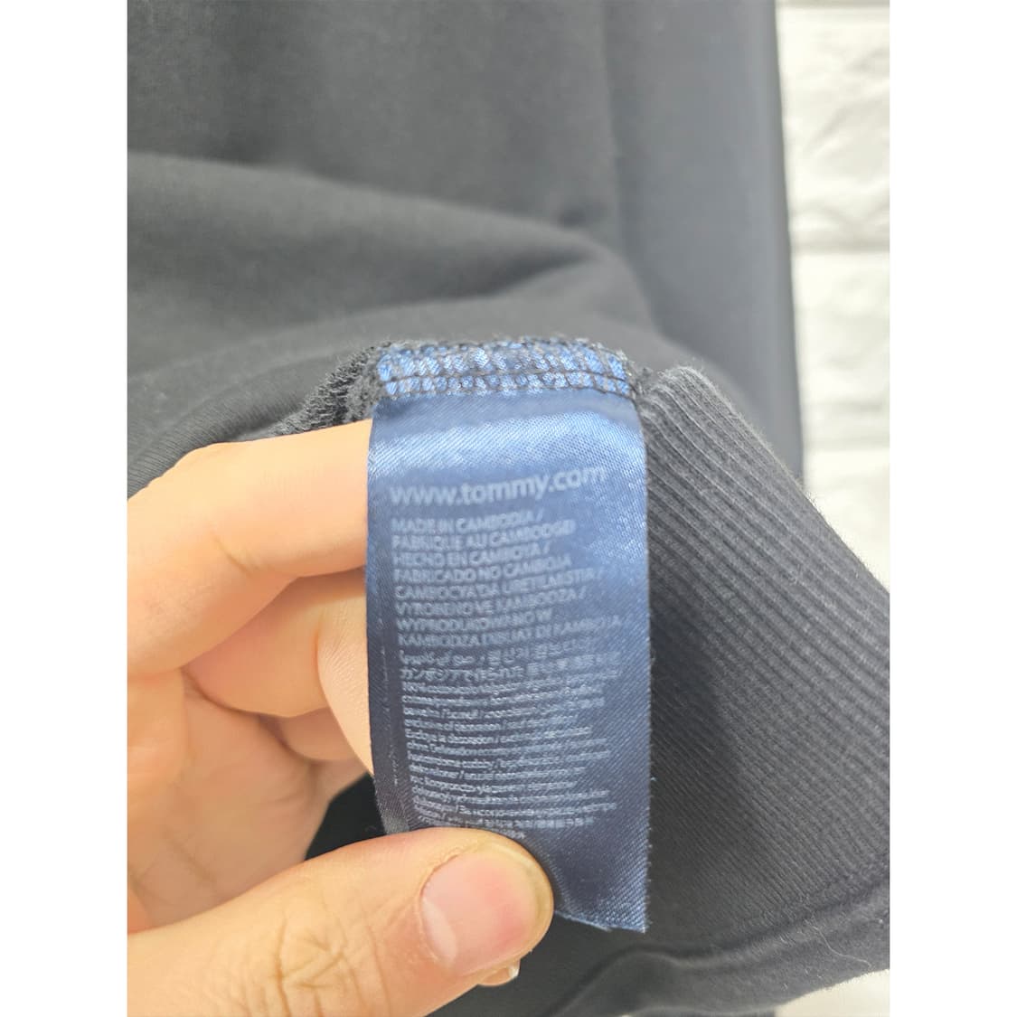 택포_ 타미힐피거 블랙 맨투맨 XL 상품이미지3