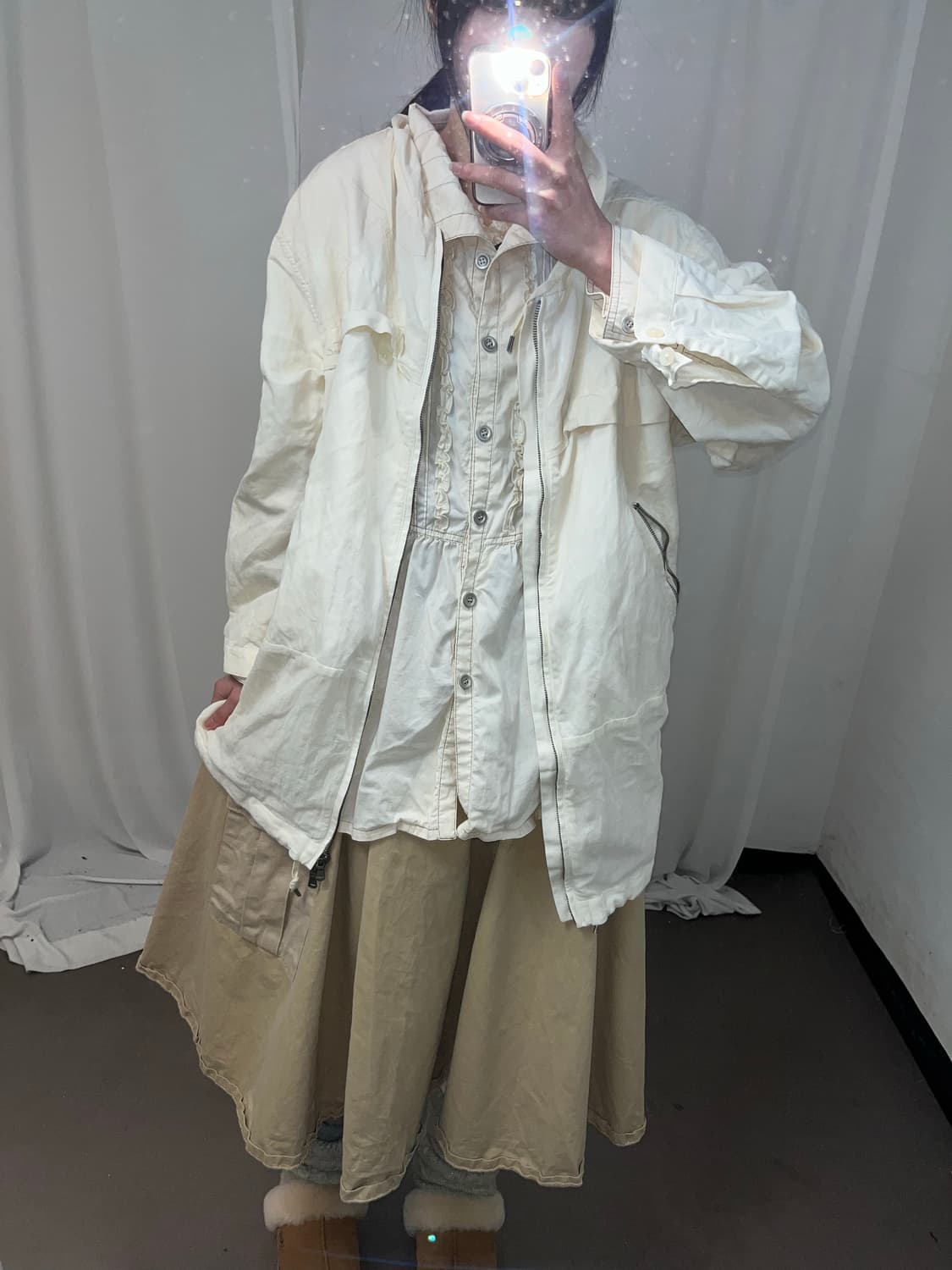 Diesel 아이보리 야상 자켓 상품이미지5