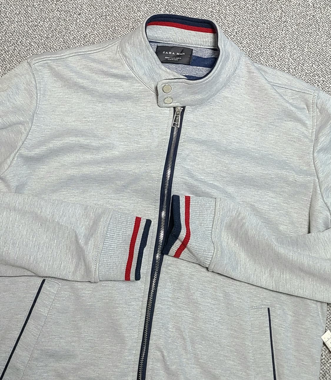 자라 맨 남성 그레이 집업 자켓 XL 정사이즈 로  100  L  추천 상품이미지2