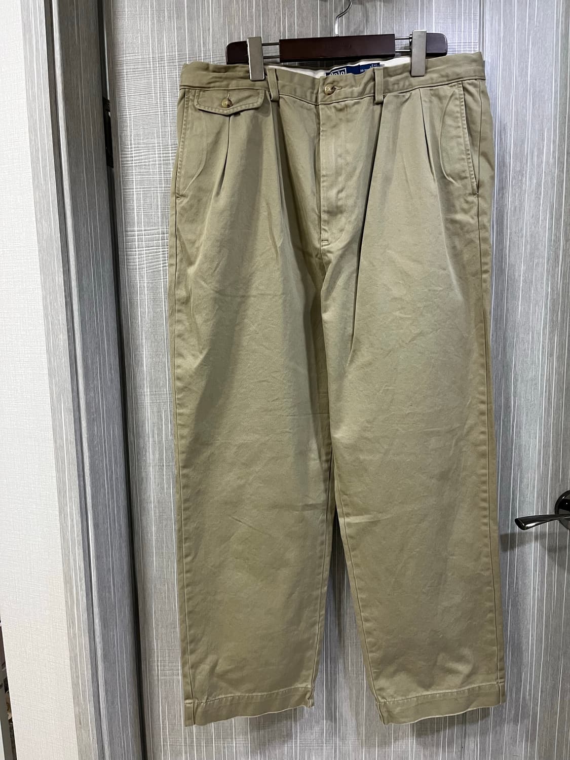 폴로 베이지 면바지 상품이미지1