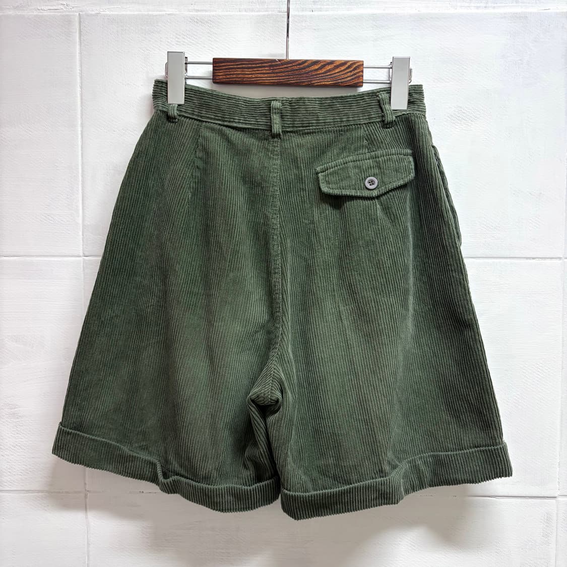 카키 코듀로이 반바지 하프 팬츠 JPN 상품이미지4