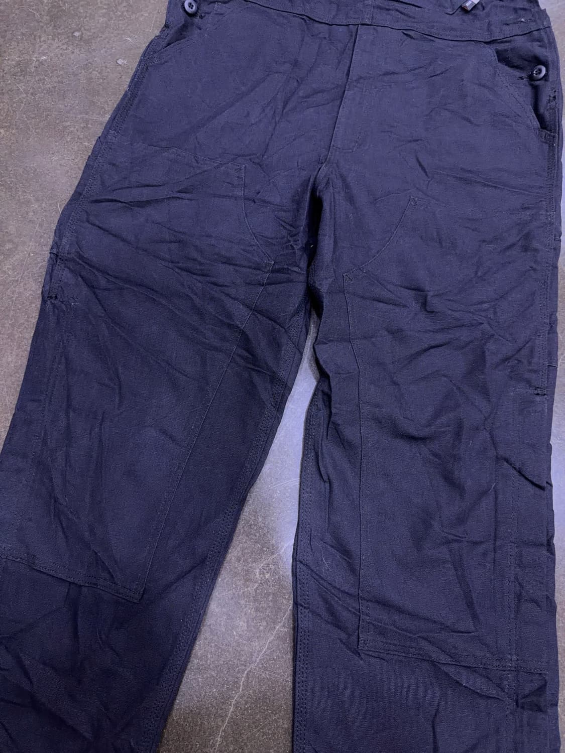 칼하트 FR 덕 빕 오버롤 멜빵 팬츠 더블니 카펜터 블랙 36 상품이미지5