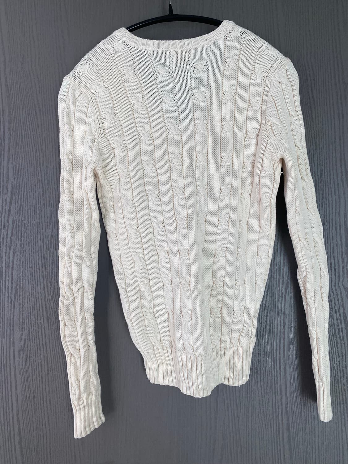 정품 폴로 아이보리 코튼 니트 상품이미지7