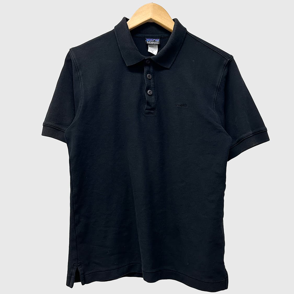파타고니아 코튼 반팔 피케 pk 카라티 카라 티셔츠 블랙 남성 XS 상품이미지1