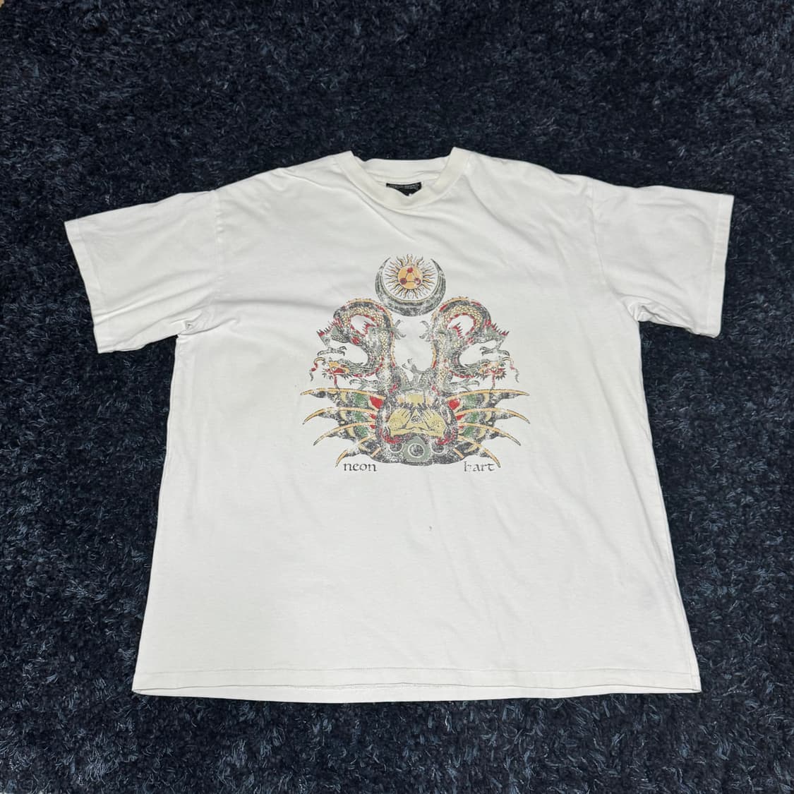 90s neon hart t-shirt 상품이미지1