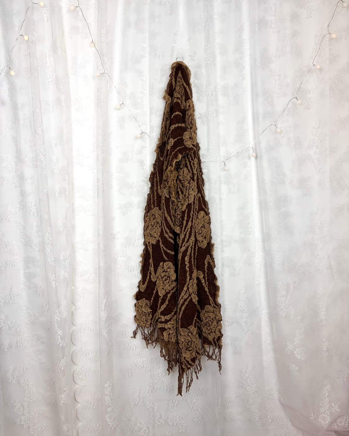 Textured ruffle knit muffler 상품이미지3