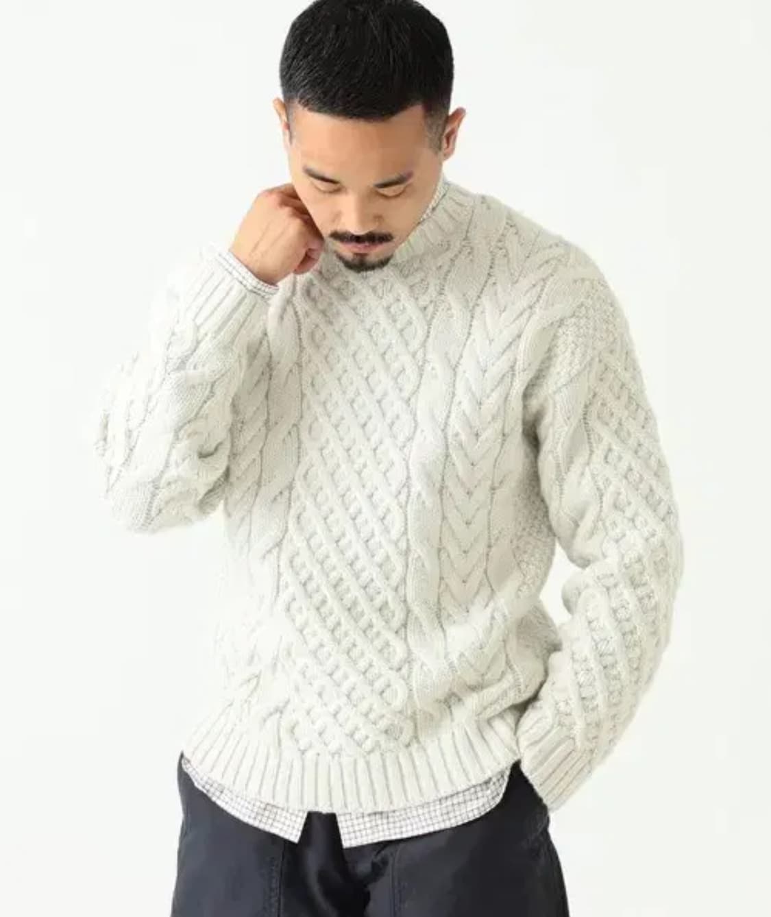 빔즈플러스 아란 케이블니트 L(100-105) 상품이미지1