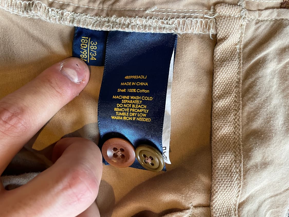 폴로 랄프로렌 베이지색 카고 팬츠 상품이미지4