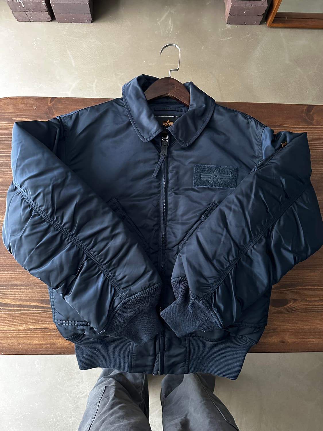 알파인더스트리 cwu 플라이트 자켓 네이비 블루 상품이미지1