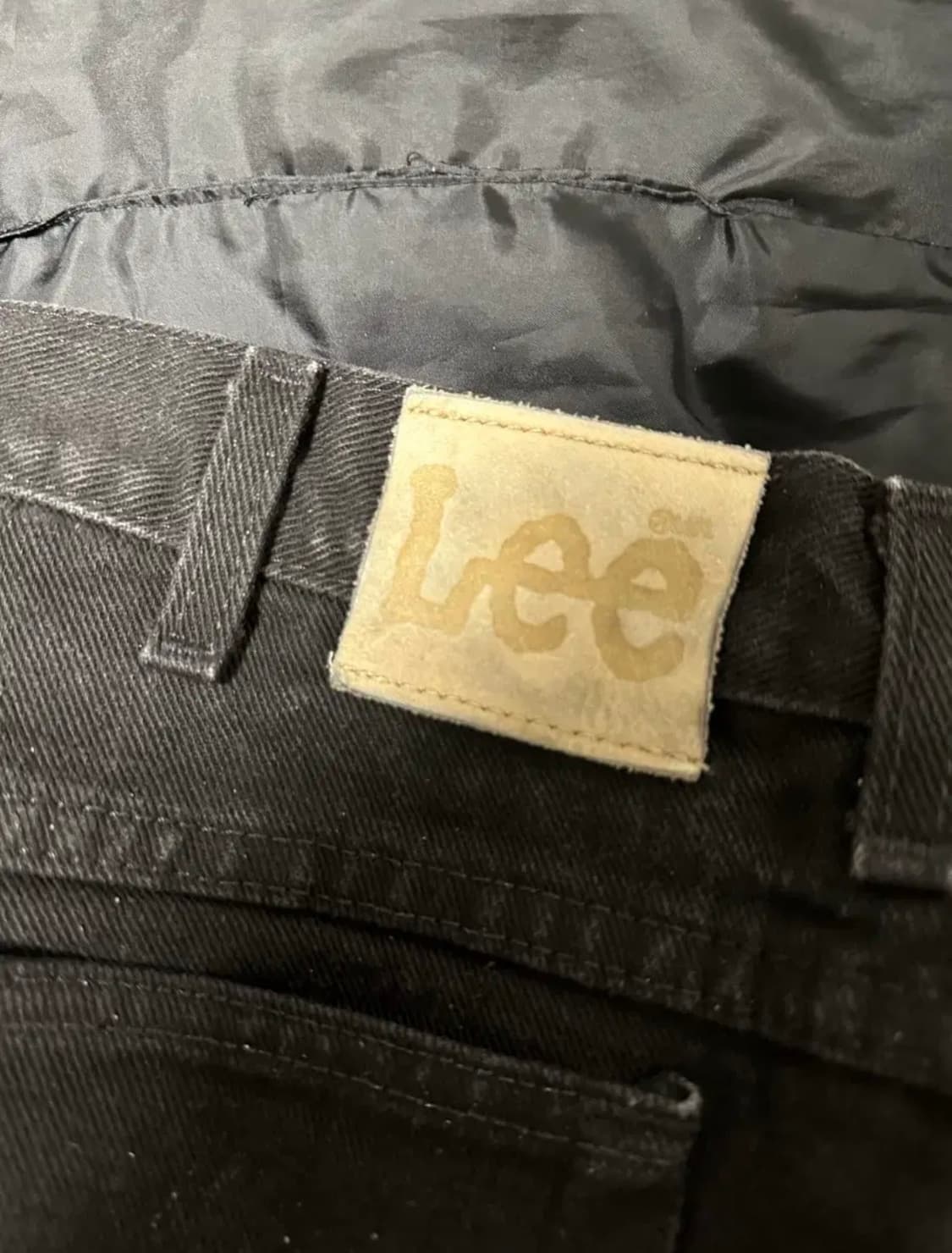 Lee 블랙 와이드 데님 상품이미지5