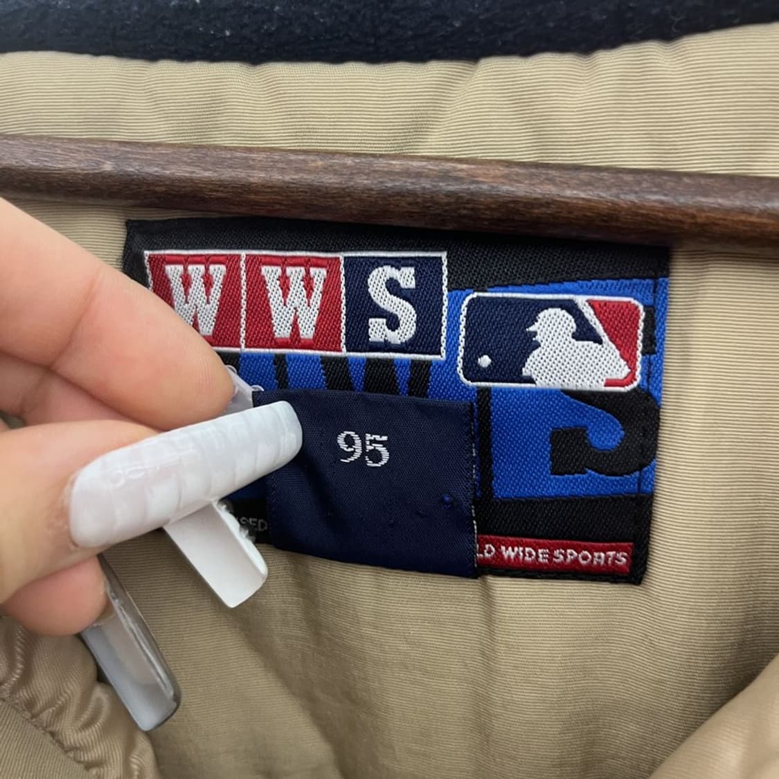 WWS 올드스쿨 빈티지 자이언츠 누빔 아노락 자켓 110 C10642 상품이미지5