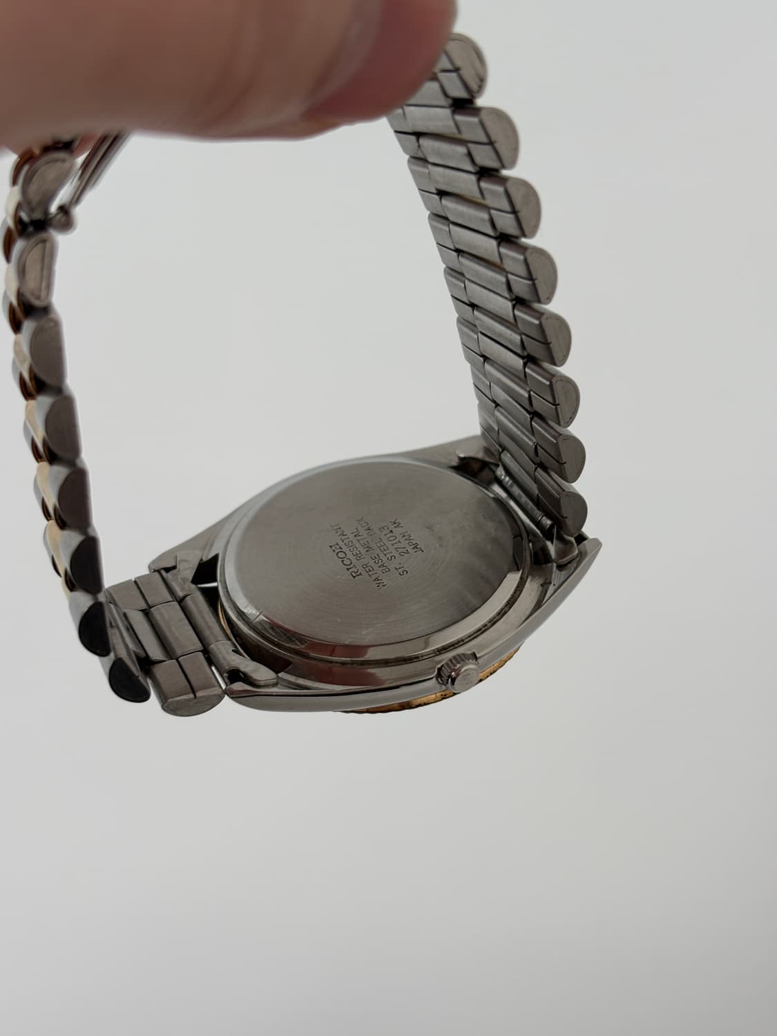 RICOH 빈티지 시계 1990년대 크라운 베젤 콤비 쿼츠 상품이미지8