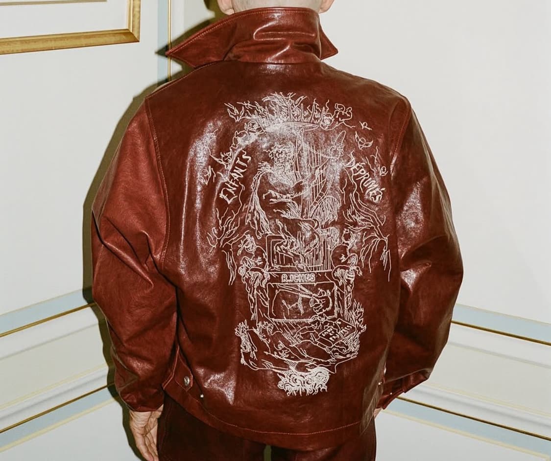 [L] 앙팡리쉬데프리메 ERD 버건디 레더 자켓 상품이미지2