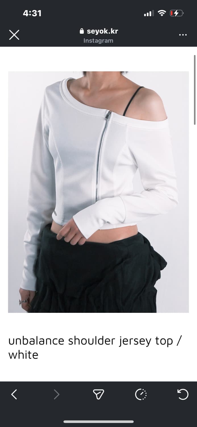 세요케이 kunbalance shoulder jersey top  상품이미지1