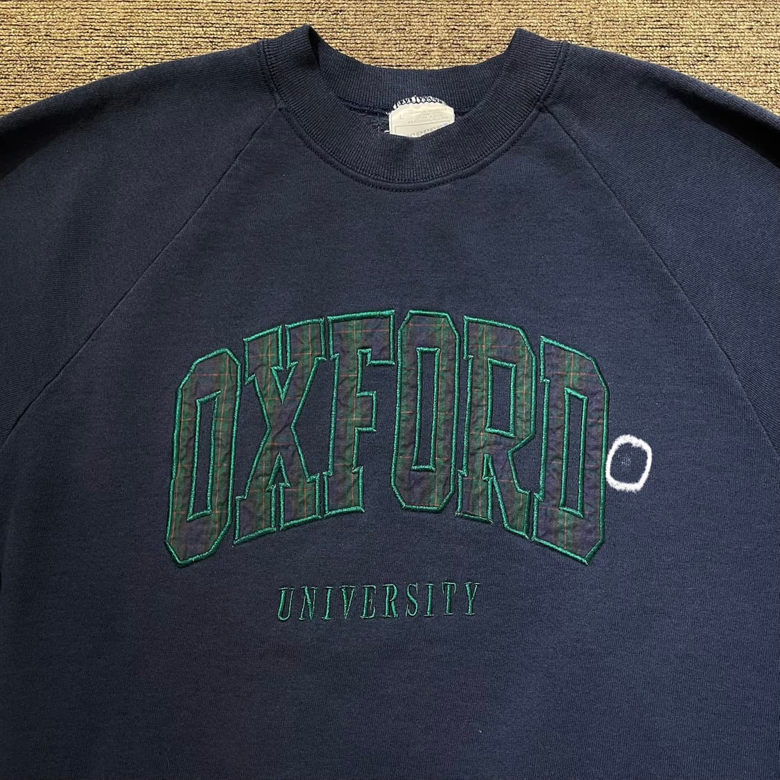 (L) 스크린스타 옥스포드 유니버시티 체크 패치 스웻셔츠 맨투맨 상품이미지2