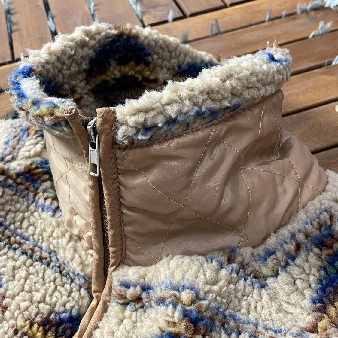 [L]빈티지 나바호 패턴 플리스 집업 자켓 상품이미지3