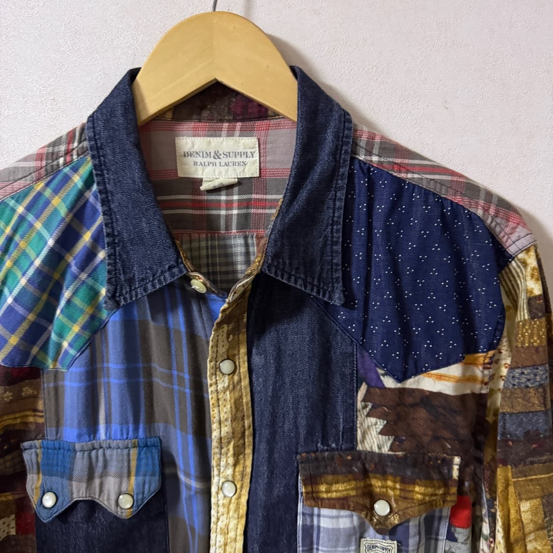 폴로 RRL 느낌 데님앤서플라이 웨스턴 투포켓 셔츠 XL (105정도) 상품이미지2