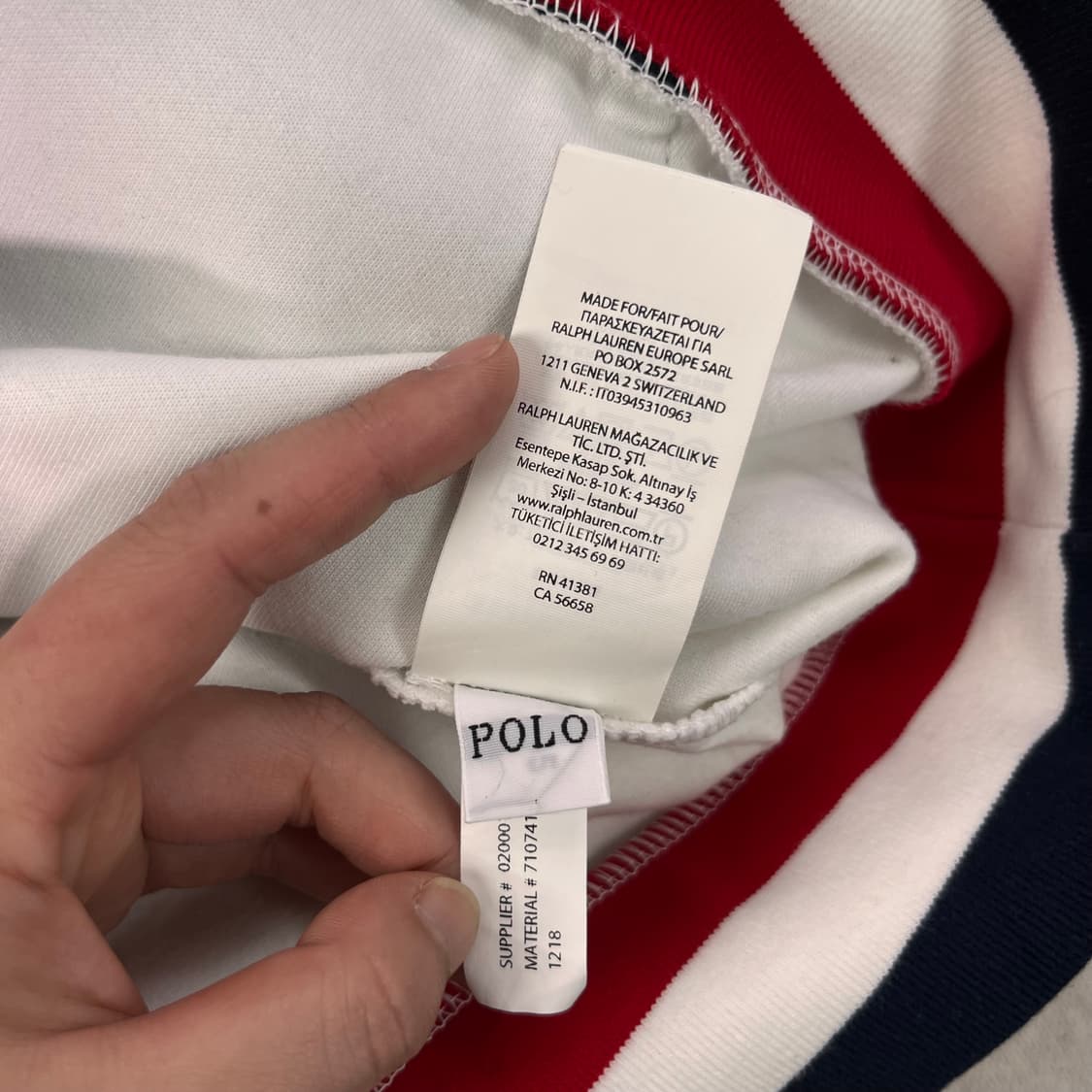 100 폴로랄프로렌 컬러 블럭 빅로고 후드티 상품이미지5