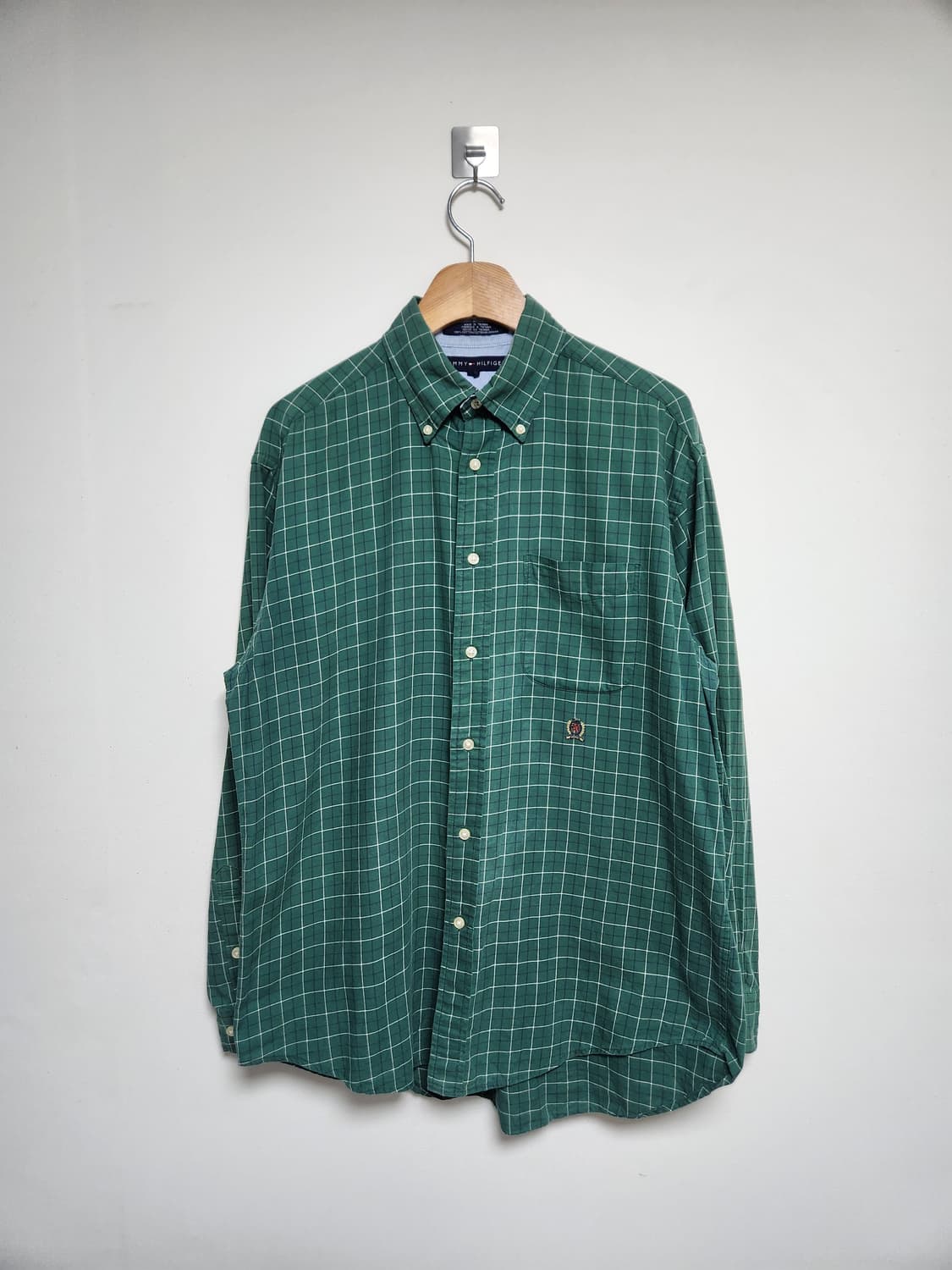 타미힐피거Tommy 코튼 체크 셔츠 M - S169 상품이미지1
