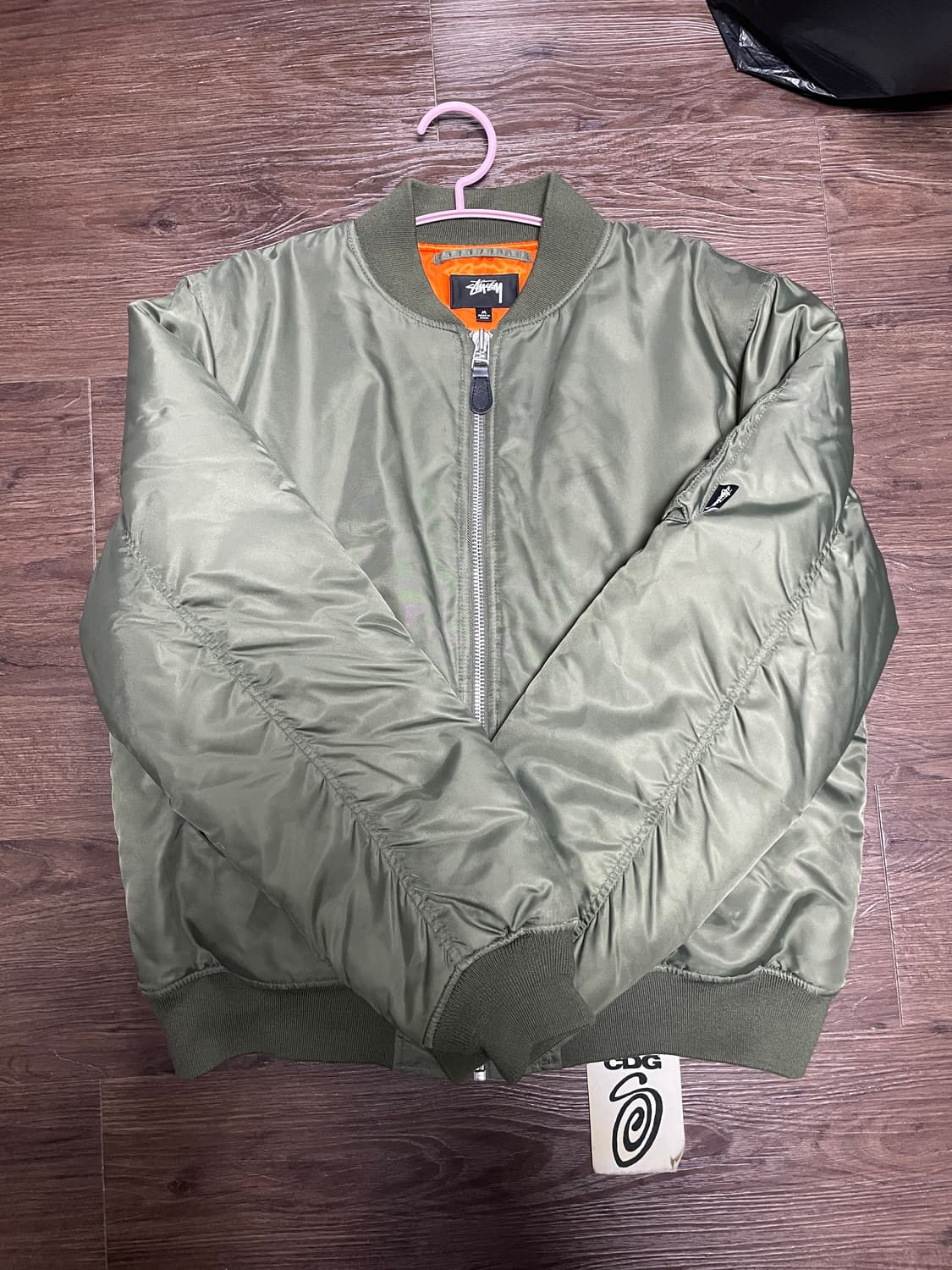 스투시 x CDG MA-1 자켓 올리브 상품이미지2