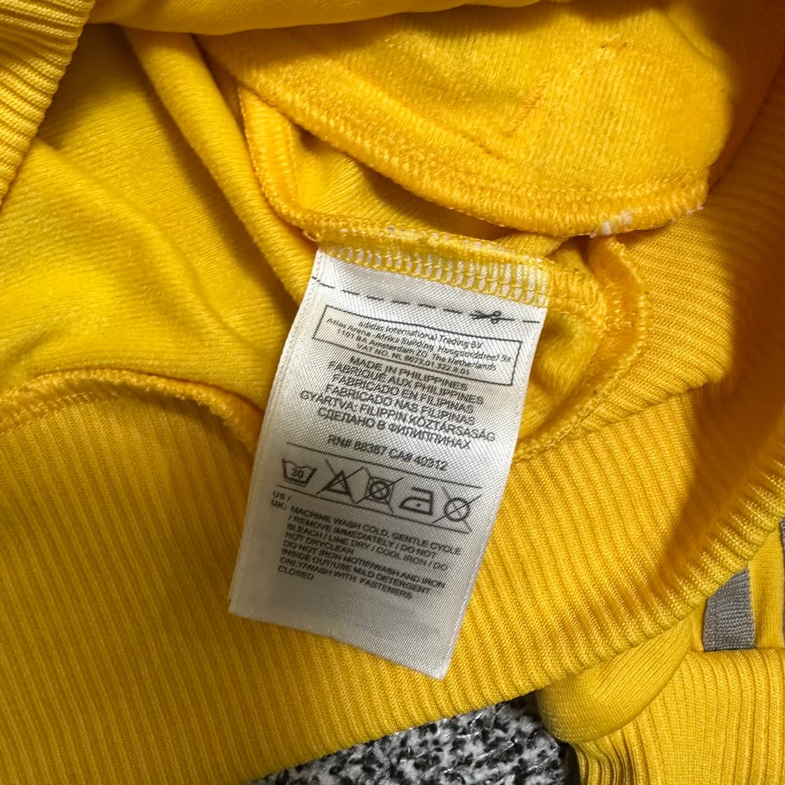 (M) 아디다스 백로고 져지 옐로우 상품이미지3