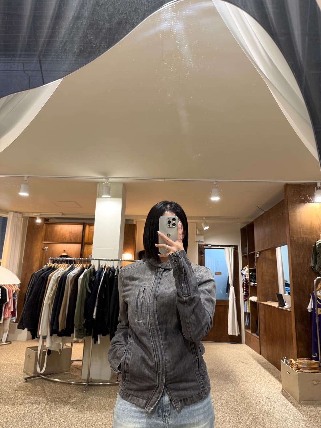 아르마니 익스체인지 빈티지워싱 데님 자켓 상품이미지2