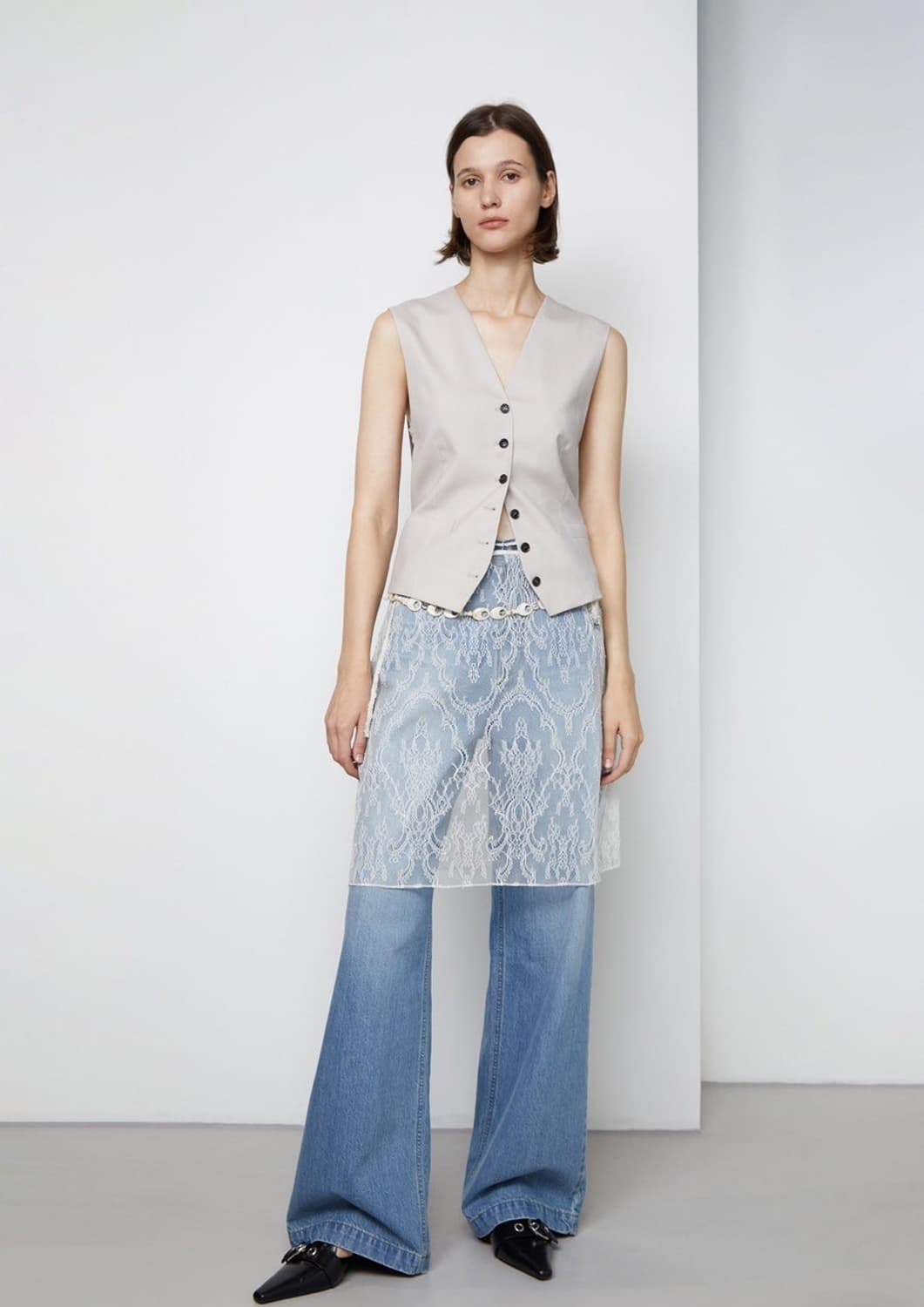 로우클래식 레이스 스커트 M 사이즈 상품이미지1