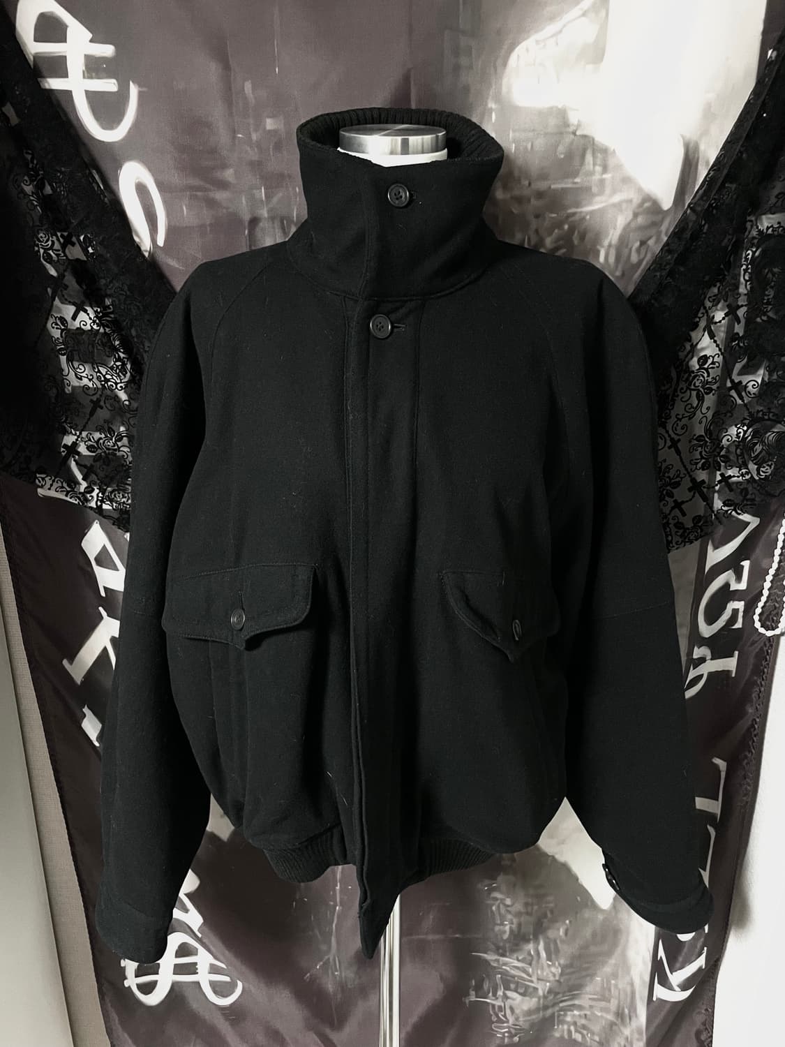 Jpn 울 하이넥 봄버자켓 00s일본빈티지갸루미세키서울코이세이오캐피탈st 상품이미지1