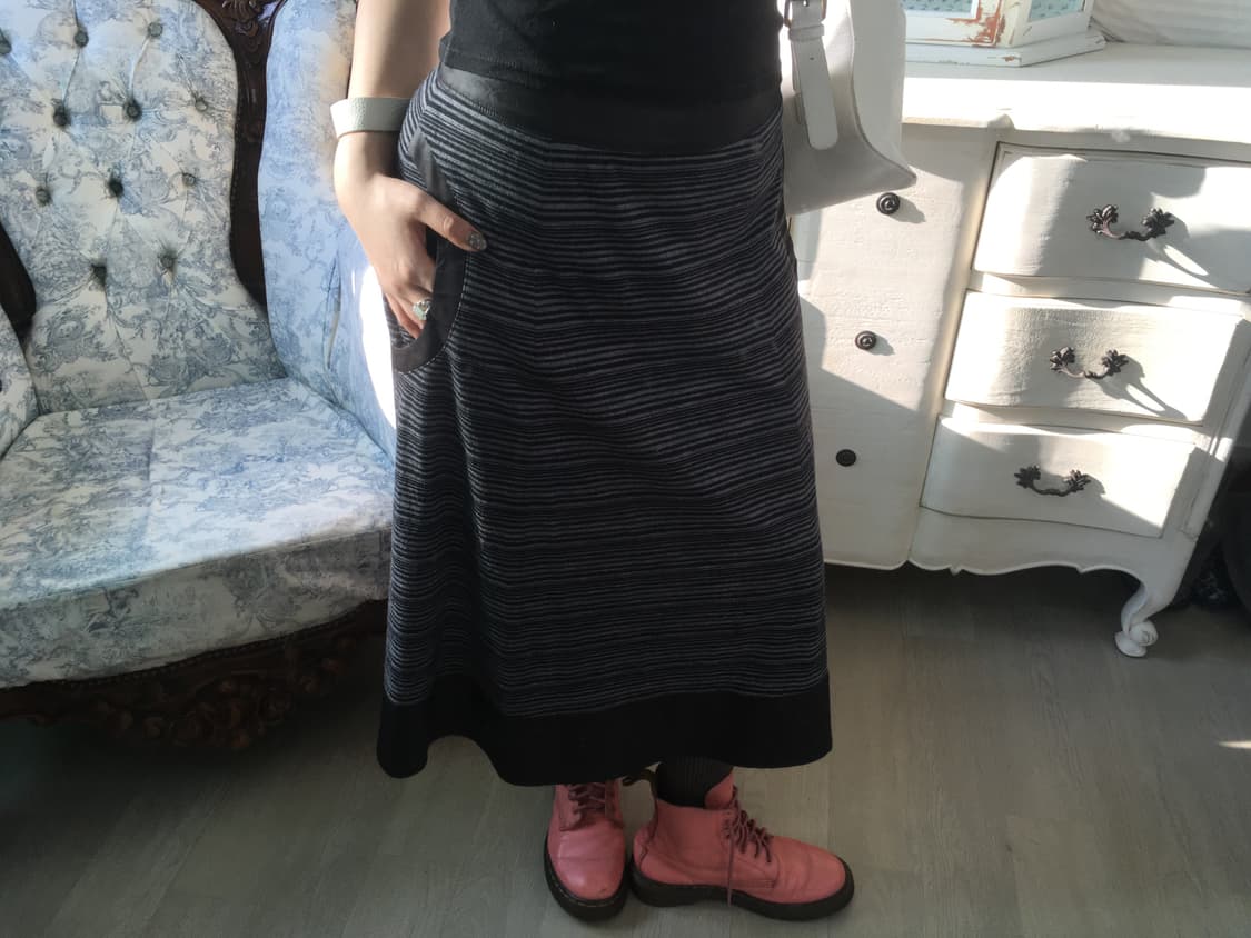 일본빈티지 아카이브 스트라이프 롱스커트 상품이미지3