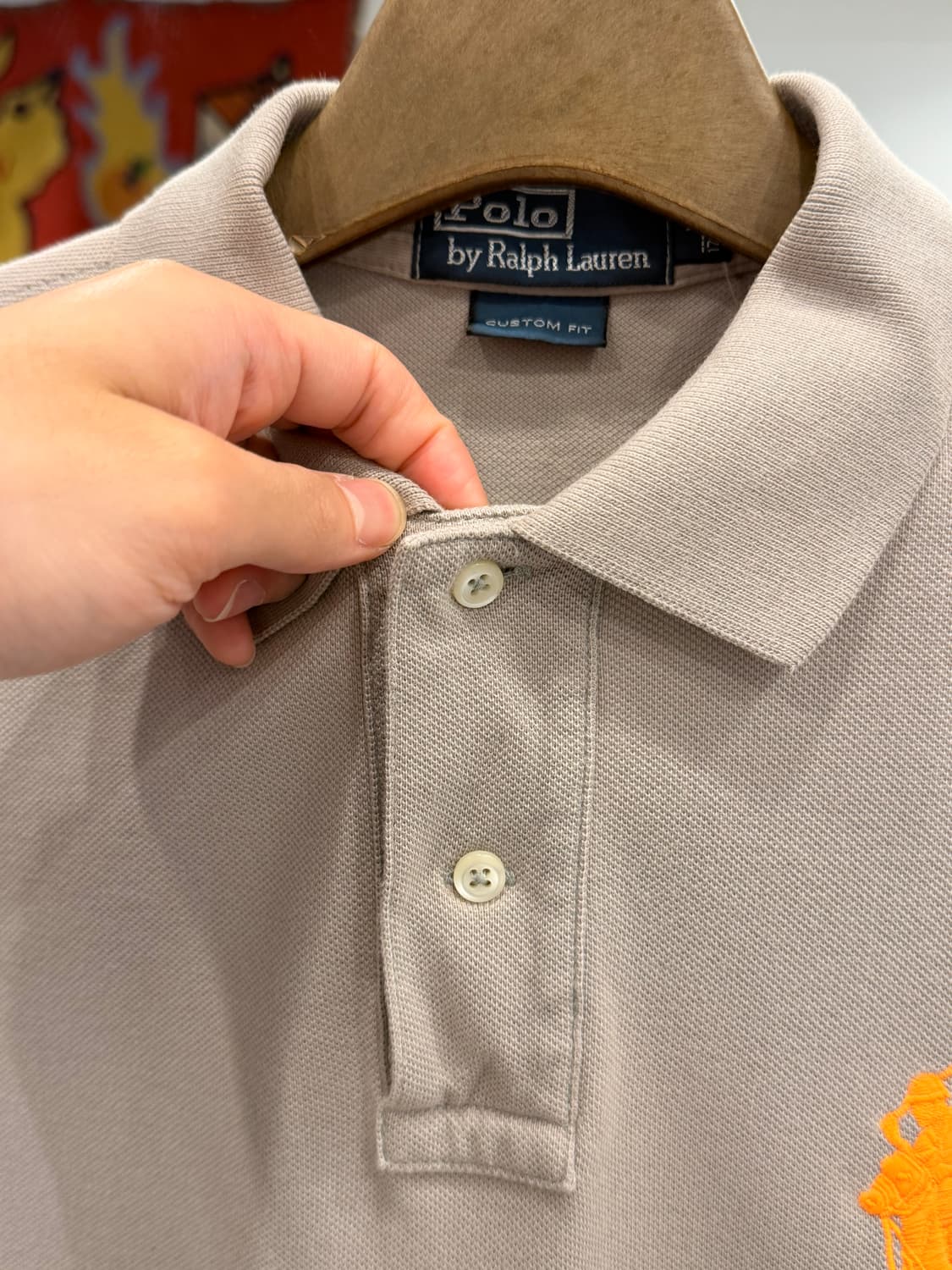 Polo RL 폴로 랄프로렌 빅포니 pk 반팔 티셔츠 (beige) 상품이미지3