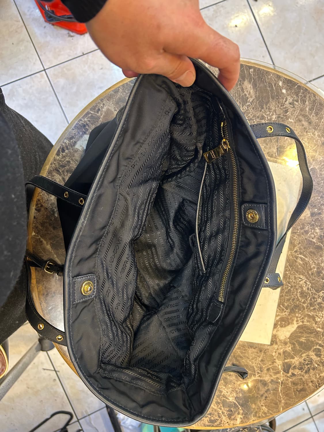 정품 프라다 테수토 사피아노 쇼퍼 숄더백 팝니다 상품이미지8