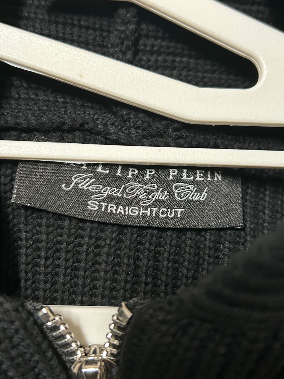 필립플레인 블랙 니트후드집업  상품이미지5