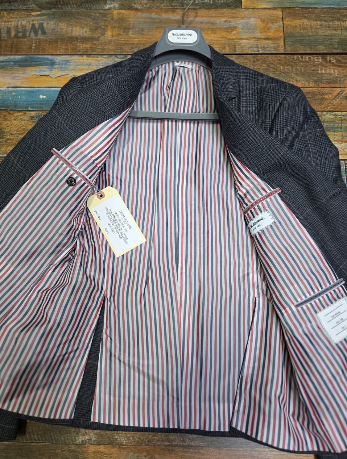 (새상품) 톰브라운 글렌체크 정장 세트 / 자켓2 팬츠1 상품이미지3