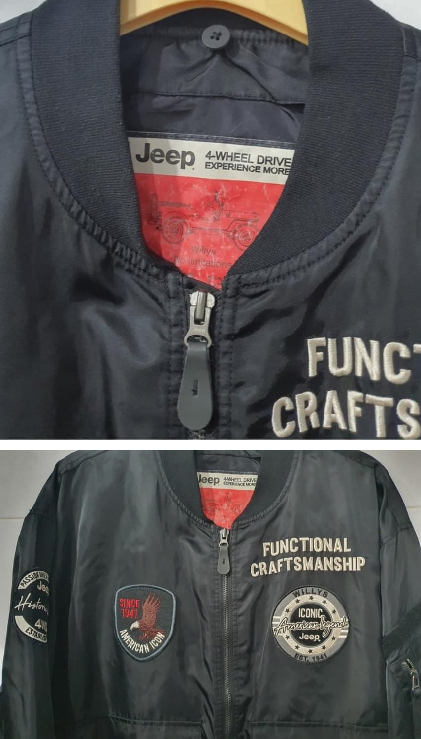 Jeep 블랙 봄버 자켓 상품이미지3