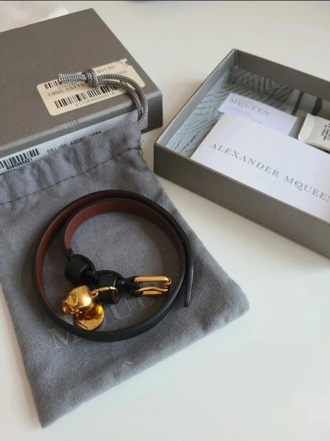 알렉산더맥퀸 스컬 가죽팔찌  상품이미지4