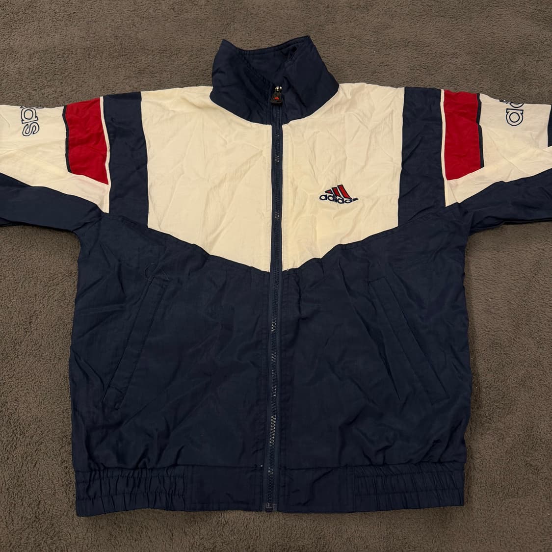 [정품/M] 아디다스 올드스쿨 배색 바람막이 자켓 상품이미지2