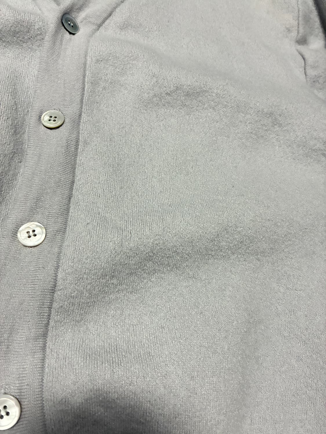 M) coor 쿠어 울 엘보패치 가디건 하늘색 상품이미지3