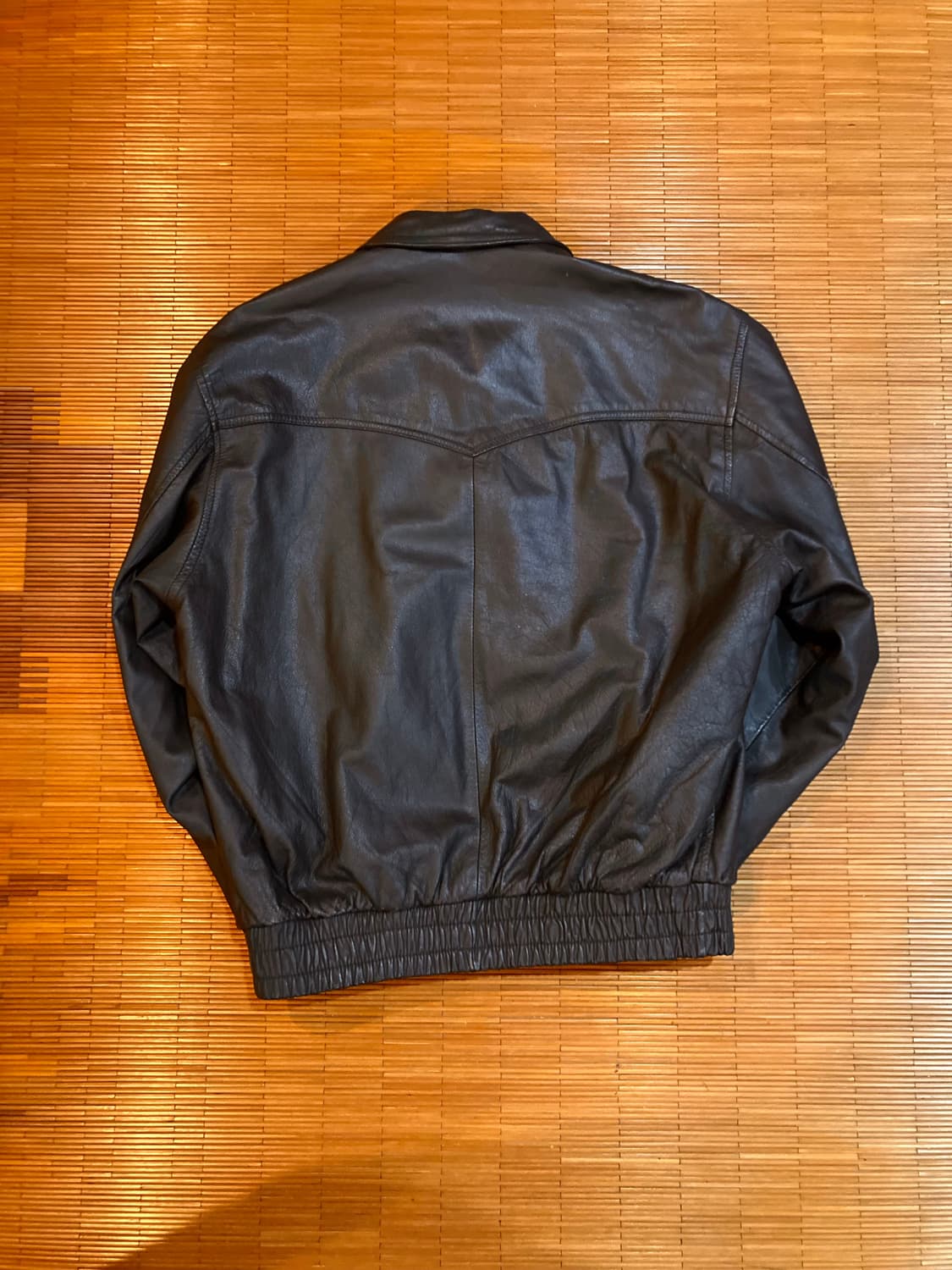 JPN vtg 램스킨 레더자켓 다크브라운 상품이미지4